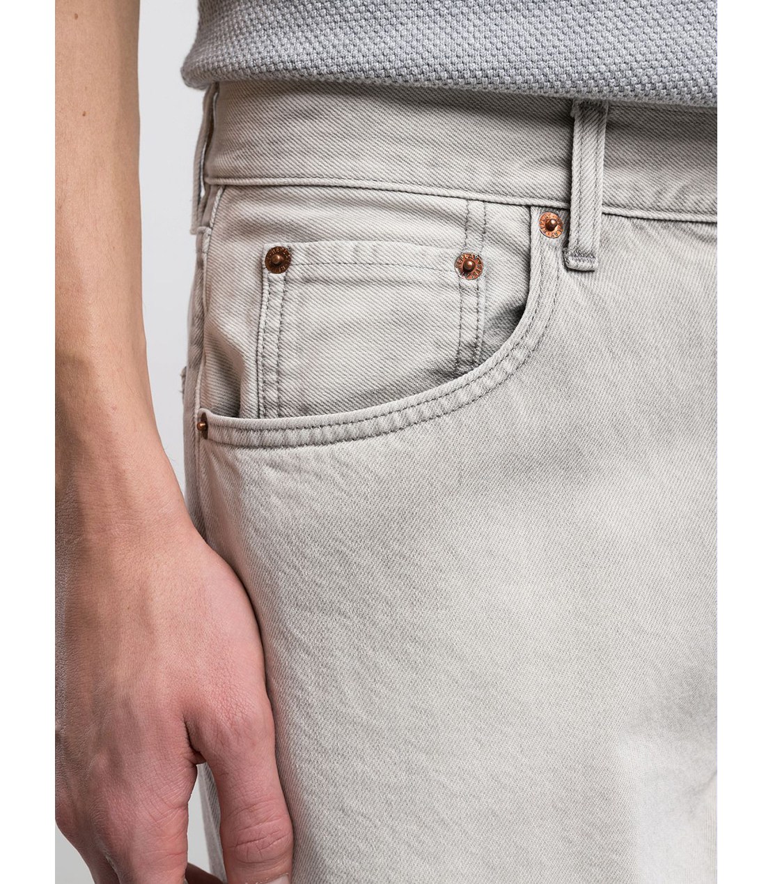 9Z1 ECO PLUS コンフォートストレートフィットデニム（セットアップモデル） 詳細画像 スーパーライトグレー 5